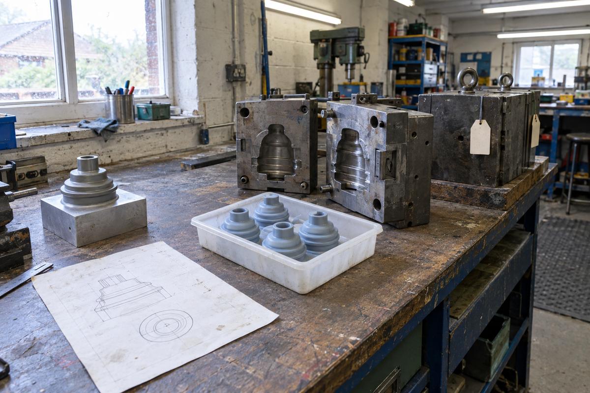 Job flow from pattern to tool and first-off silicone parts