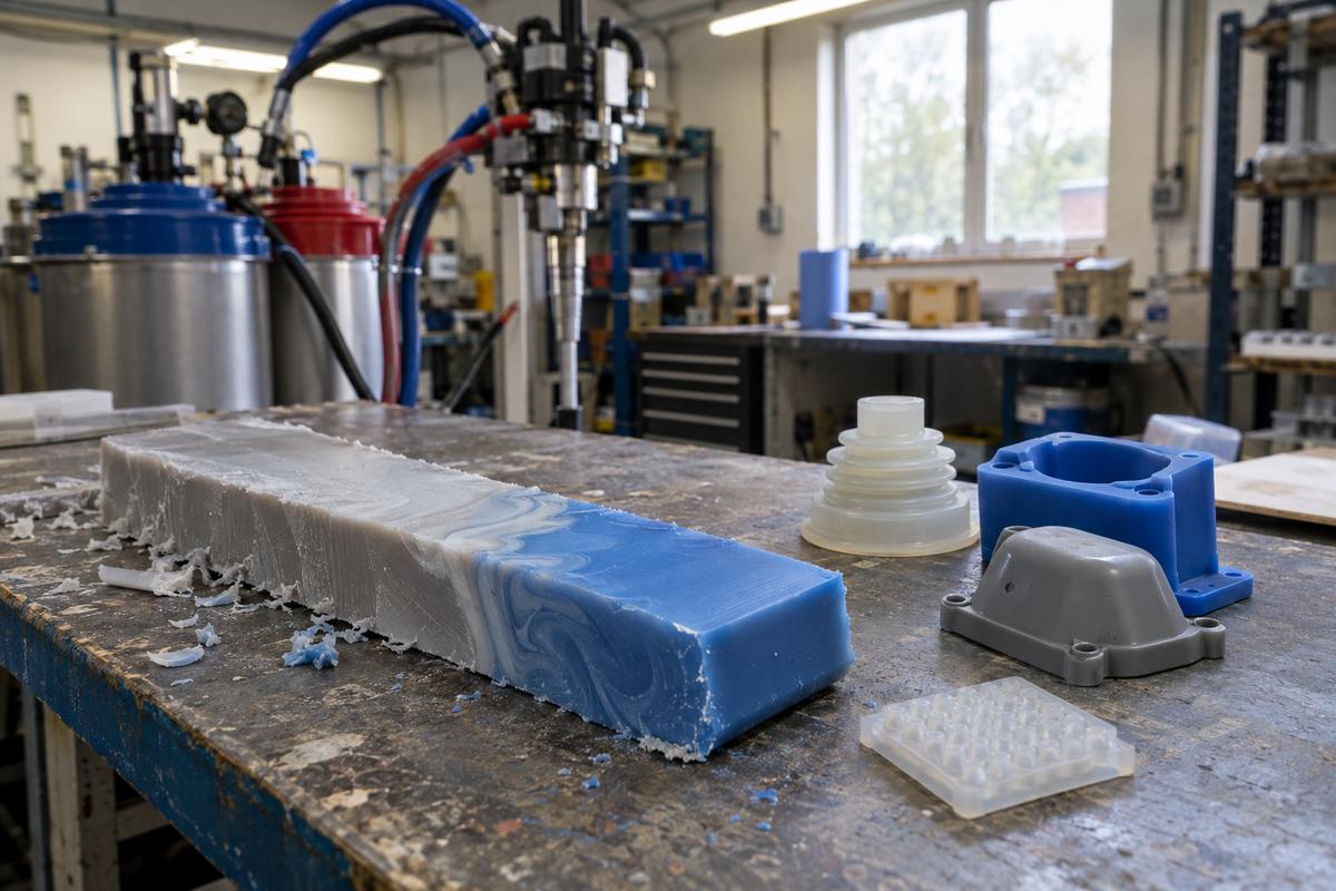 Solid HCR silicone compared with liquid silicone processing materials